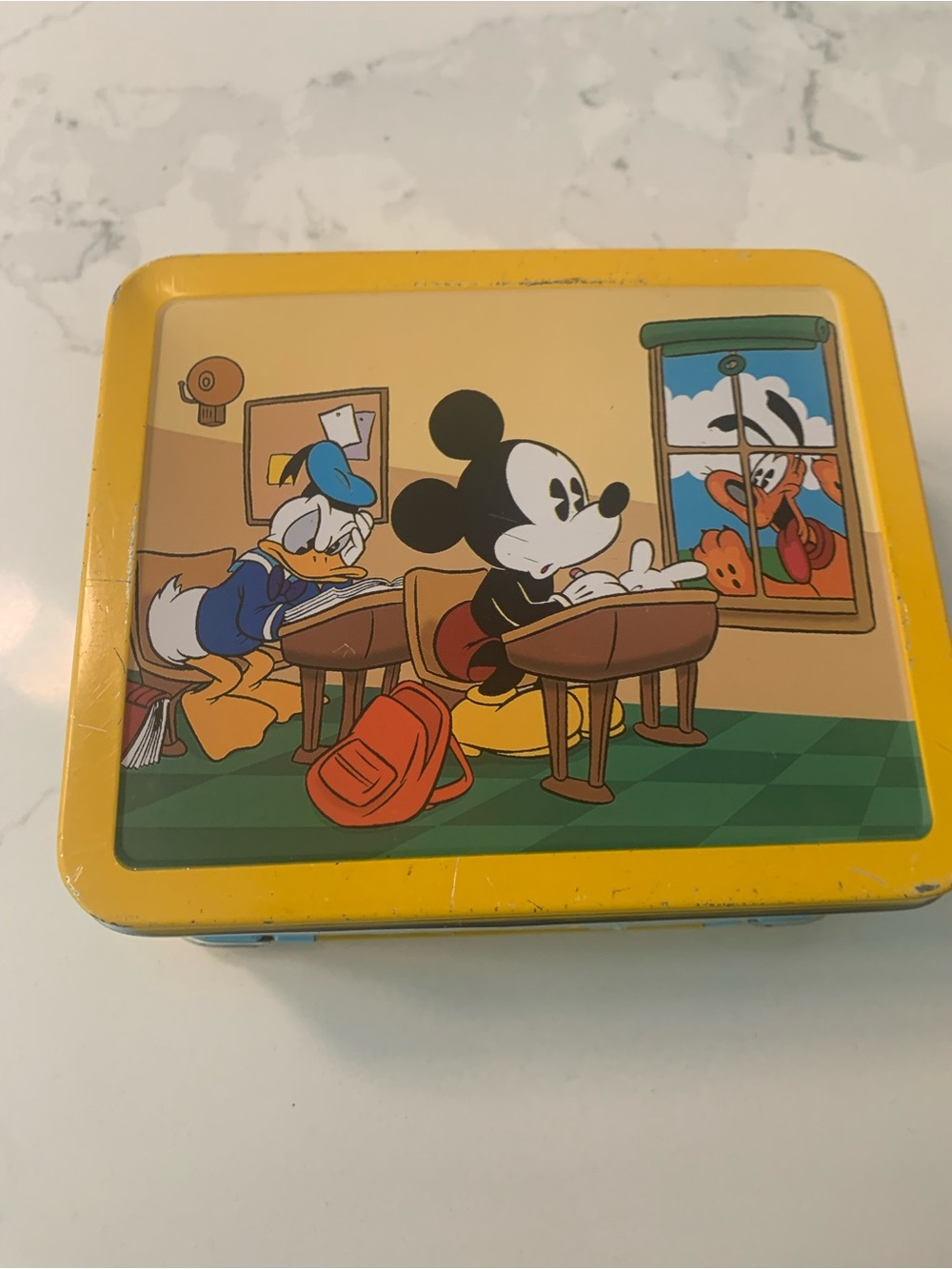 Hallmark Blue and Yellow School Days Lunch Box Tin